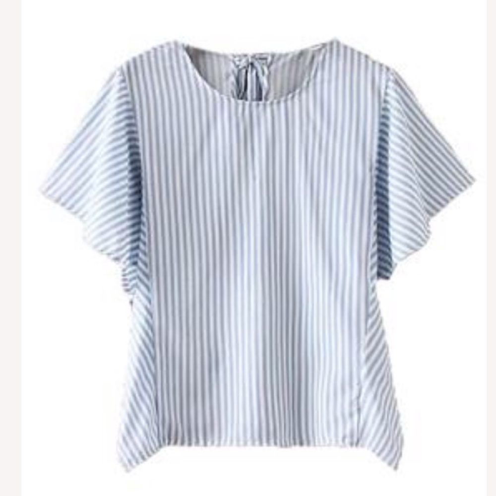 Goodnight Macaroon Striped Back Tied Top